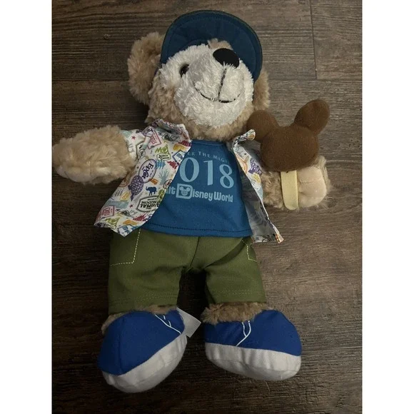 Disney World Duffy Bear 2018 Plush Mickey Bar Souvenir Outfit Hat - Picture 1 of 7
